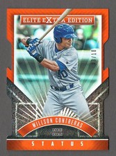 WILLSON CONTRERAS 2015 Elite Extra Edition STATUS ORANGE DIE CUT 184 #03/10 Cubs