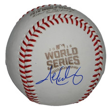 JOHN LACKEY signed (CHICAGO CUBS) 2016 World Series OML ball BECKETT BY085906