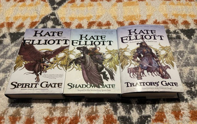 Kate Elliott Crossroads Trilogy Spirit Gate Shadow Gate Traitor's Gate 3 Book HC