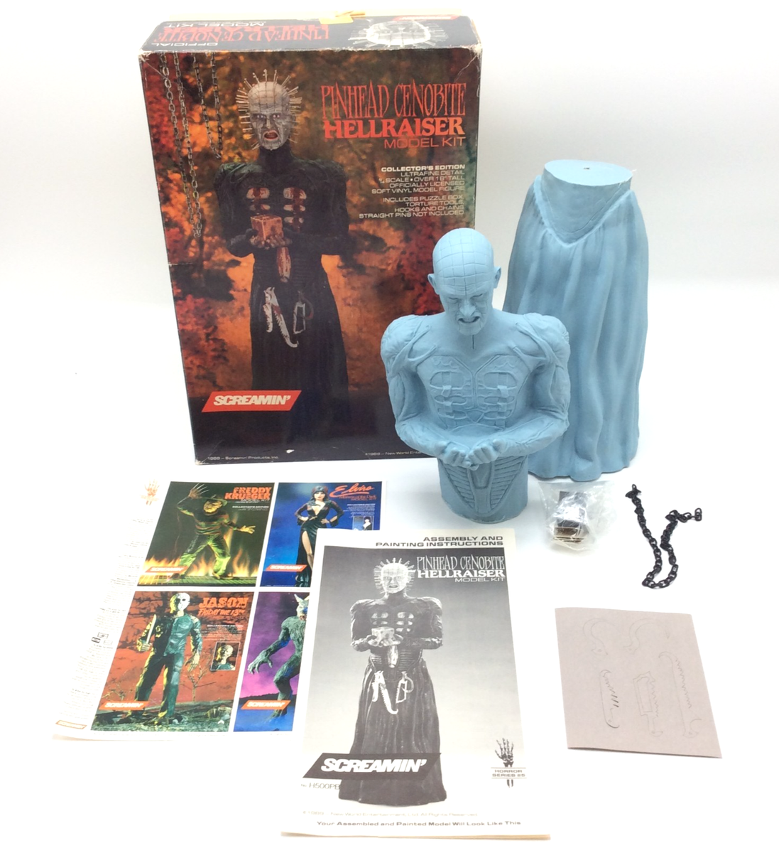 Vintage 1989 Screamin' Products Hellraiser PINHEAD CENOBITE Vinyl