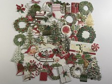 Anna Griffin Christmas Holiday Embellishments Lot Cards Scrapbooking