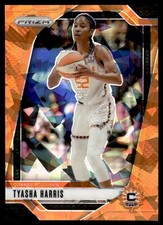 Tyasha Harris Orange Cracked Ice #102 2024-25 Panini Prizm WNBA Connecticut Sun