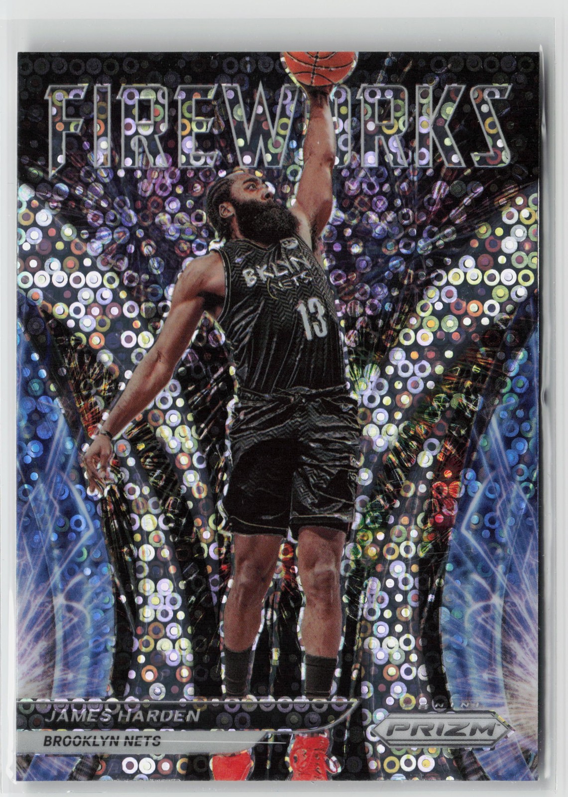 2021-22 Panini Prizm #14 James Harden Fireworks Fast Break