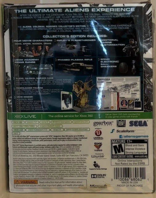 Aliens: Colonial Marines - Edición Coleccionista 360 - Estatua y Parches - Sin juego Foto 4 de 4