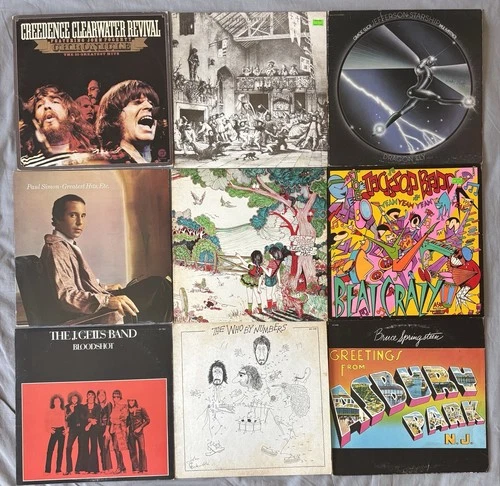 Classic Rock Vinyl Lot Creedence Fleetwood Mac Springsteen Who Paul Simon More