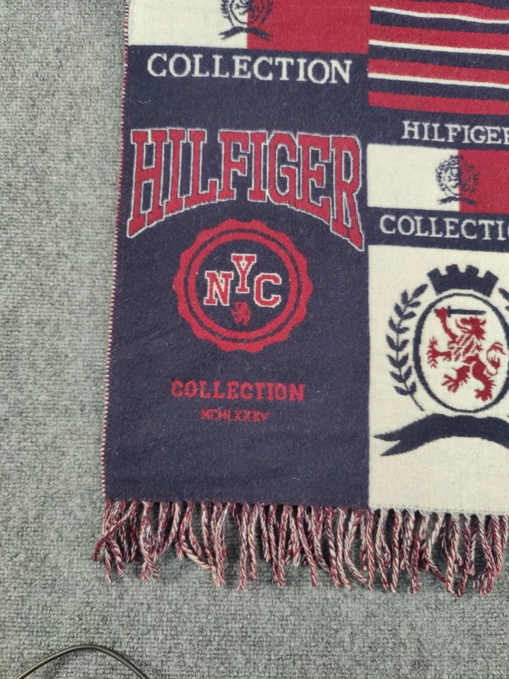 Tommy Hilfiger Collection Scarf Mens Crest East Coast NYC Classic Preppy Rare - Image 2 of 4
