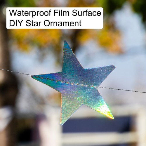120Pcs Stars Cutouts Double Printed Paper Decoration 6 Inch(Blue,Silver,Red) - Picture 4 of 6