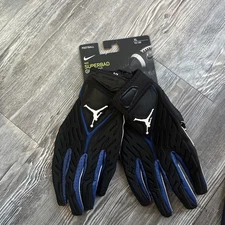 NEW Jordan Superbad Football Gloves Colts Logo Sz XL CK3023-091. #5 A Richardson