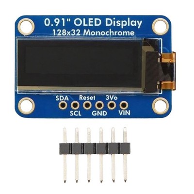 1X(0,91  OLED-Anzeigemodul 128 X 32 Monochrom -STEMMA QT/QWIIC LCD-Bild6183