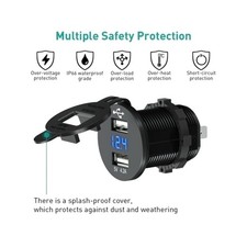 Car Adapter to Plug Socket Charging Port Multi Dual USB Charger 2.