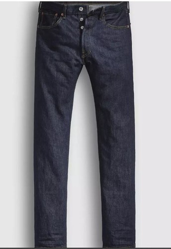 Levi's 501 Original Button Fly Jeans Dark Wash Non Stretch Men's Size ...