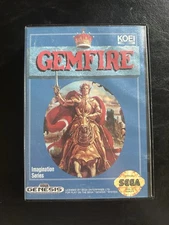 Gemfire (Sega Genesis, Koei 1992) CIB w/ Map,Poster   Cleaned/Tested/Works (A)