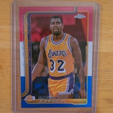 Topps 2025-26 Chrome Magic Johnson #244 Los Angeles Lakers NBA Basketball Card