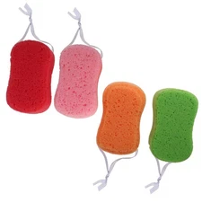 4Pcs Bath Sponges Bath Scrubbers Bathing Accessories (Random Color) bath brush