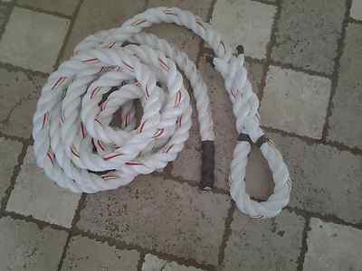 1 3/4'' x  20FT Polydacron WORKOUT Rope with Hanging LOOP Indoor/Outdoor