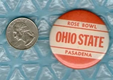 ~Vintage 1969 Ohio State Buckeyes ROSE BOWL PIN (pinback): NEAR MINT CONDITION~