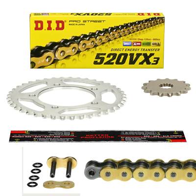 DID 520 VX3 G&B Kettensatz Yamaha YFZ 350 Banshee (3GG ) 1996 X-Ring Nietschloss