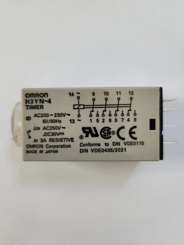 Omron H3YN-4 Analog Timer, Multiple Mode, 4PDT, H3YN Series FNOB