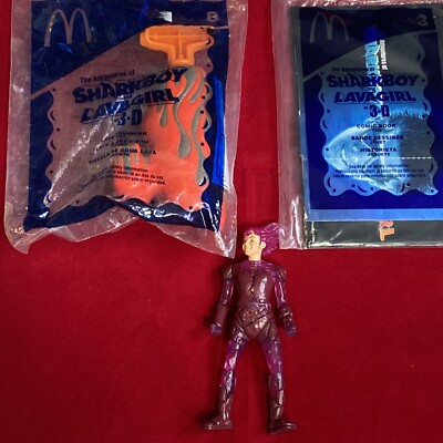SharkBoy Lavagirl Comic Squirter McDonald's Lava girl toys 2005