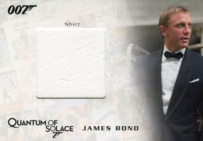 James Bond 2009 Archives James Bond's Shirt Relic Card QC24 #018/475