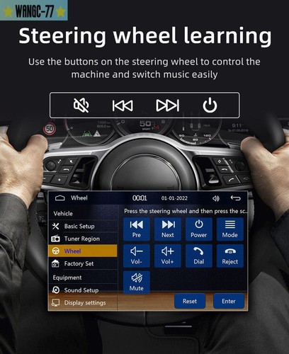 2 Din Car Stereo Touch Screen Radio Bluetooth FM USB Carplay Android Auto - Bild 5 von 16