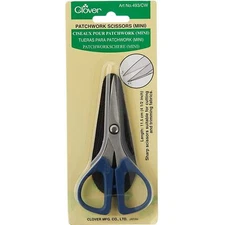 Clover Patchwork Scissors 4-1/2 Inch Pointed Tip Mini Scissors 493/CW