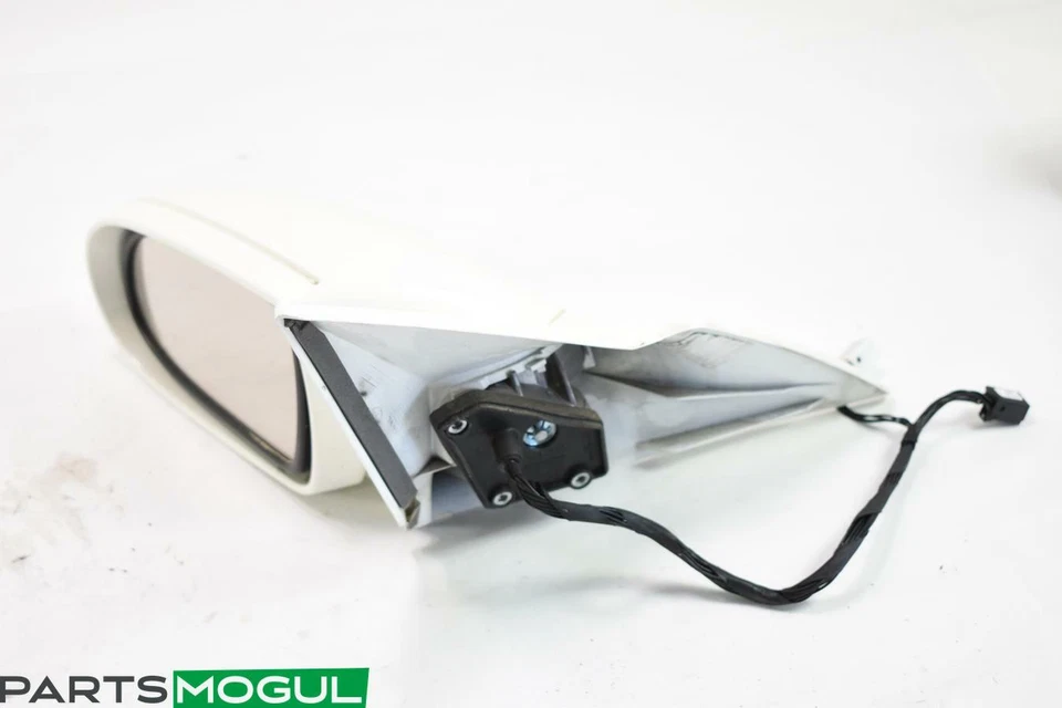 Белое оригинальное зеркало с усилителем бокового обзора для левого привода Mercedes-Benz SL500 04–06 годов выпуска - Изображение 3 из 4