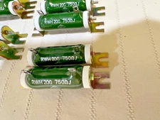 non inductive wirewound resistor 750 Ohm 20 watt  Brand : RWH . priced per pair