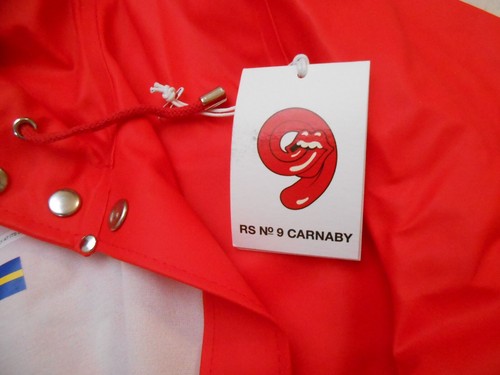 NEW RARE SIZE SMALL STUTTERHEIM ROLLING STONES RAINCOAT CRANABY NO 9 TOUR NIP - Picture 3 of 11