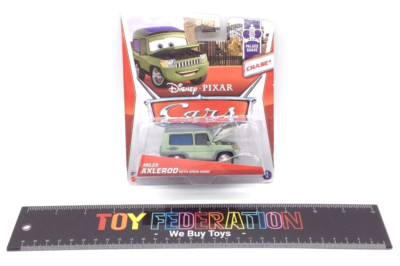 Disney Pixar Cars PALACE CHAOS: MILES AXLEROD WITH OPEN HOOD (4 OF