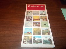 1965 Esso Quebec Vintage Road Map