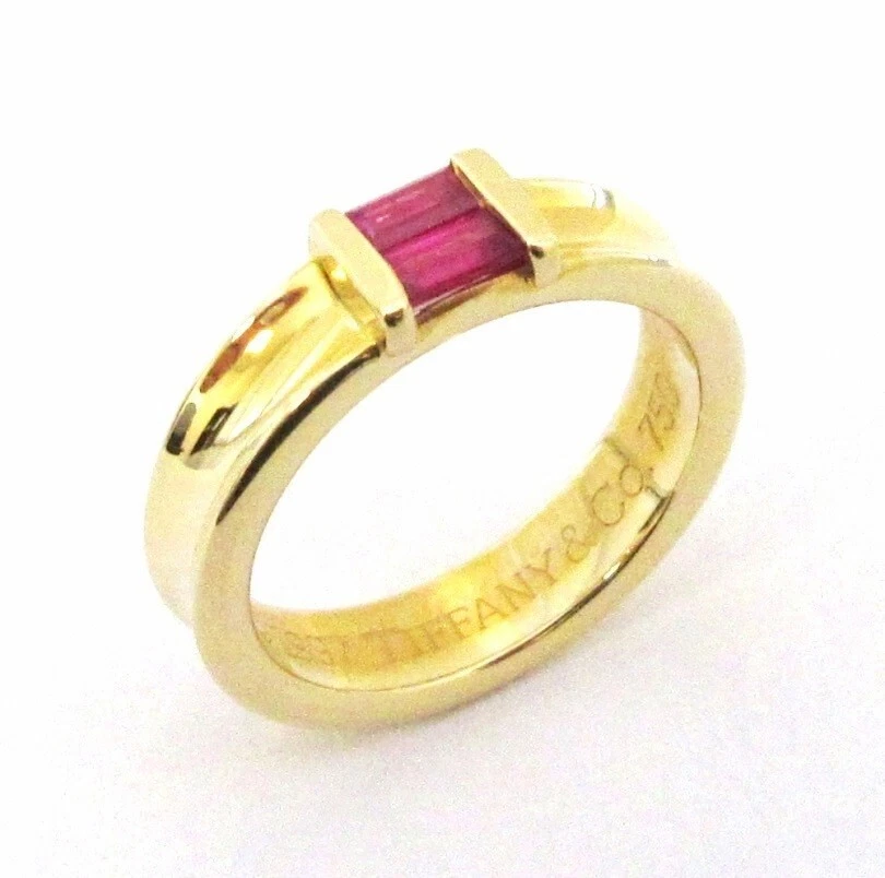 Fleur Band - Vintage Inspired Contoured Ruby Stacking Ring Wedding Ann