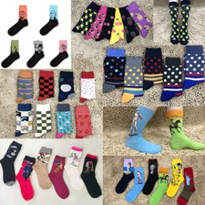 NEW Fashion Mens Cotton Socks Womens Printe Famous Person Casual Dress Sock