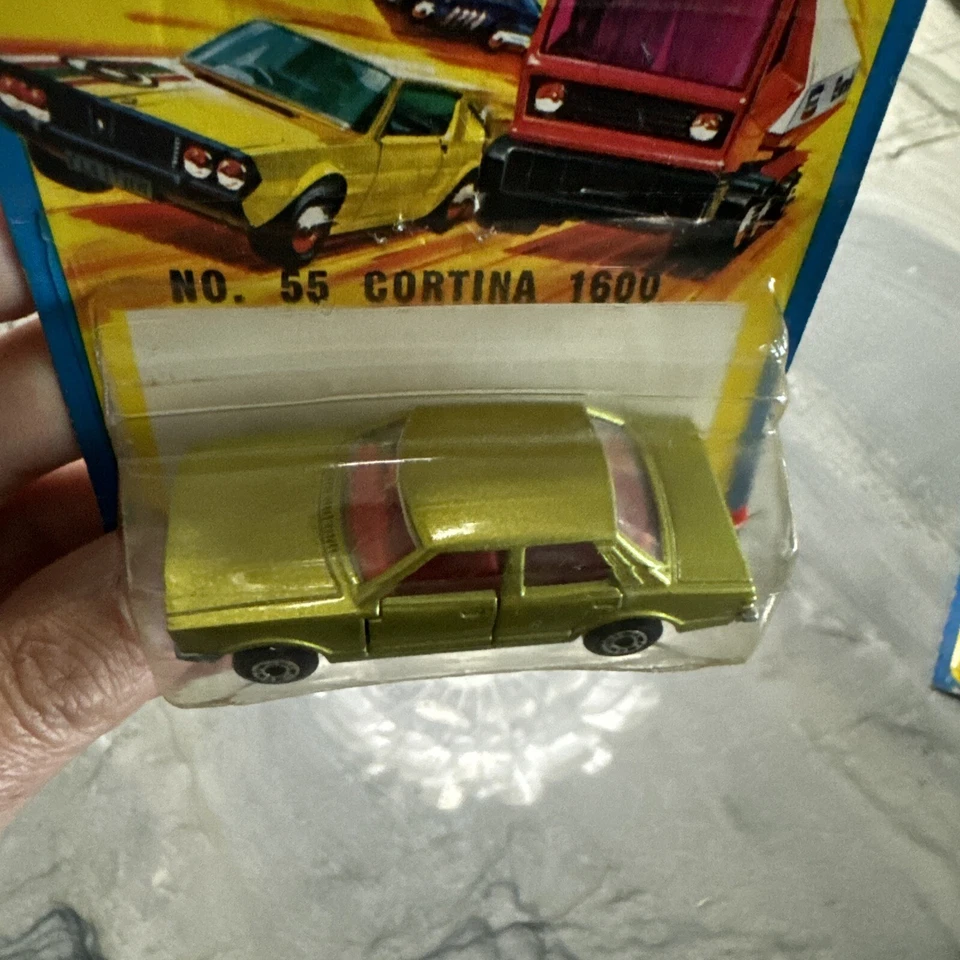 Matchbox Superfast Ford Cortina 1600 - No. 55 - Blister vintage 1976 Foto 4 de 4