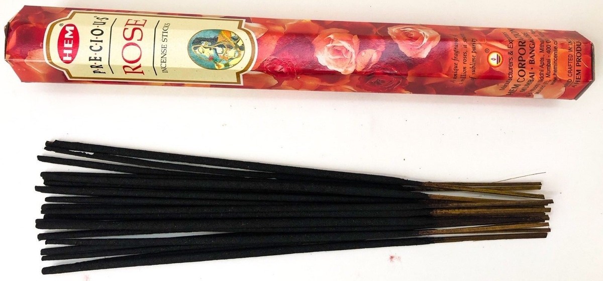 Bastoncini Incenso Precious Rose - Rosa 120 Pezzi - Profumo Delicato E Avvolgente - 4
