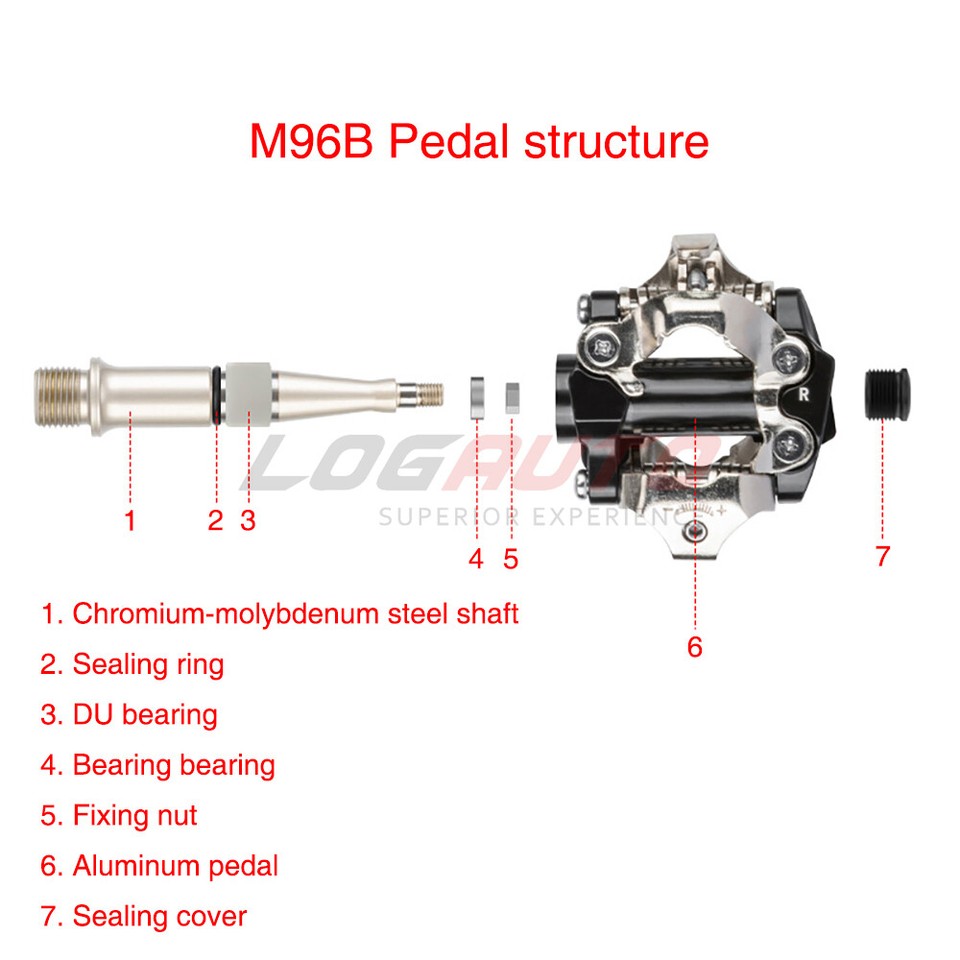 For SPD MTB Bike Clipless Pedal 9/16" Sealed Pedals With Cleats