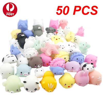 5 Mini Jouets Squishy Mous – Chat, Formes Mignonnes – Anti-stress, Sensoriel – Pour Enfants Et Adultes – Lavables