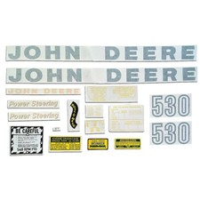 Jd Vinyl Die Cut Decal Set Fits John Deere Early 530 Tractor