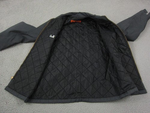 Vintage Red Kap Jacket Mens Medium Gray Canvas Quilted Lined Barn Made in USA - Picture 10 of 12