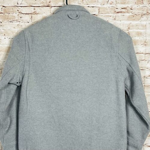 Jachs NY Mens M Gray Wool Blend Jacket Shirt Lined Vented Button Up Heavyweight - Picture 2 of 17