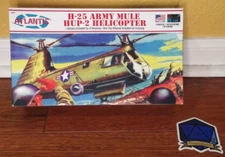 x1 H-25 Army Mule HUP-2 Helicopter A502 Atlantis No Decals 1:48 TexasNerdGames