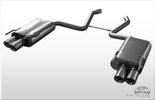 Fox Duplex Auspuff Sportauspuff Endschalldämpfer für Mercedes S-Klasse W221 3,2l