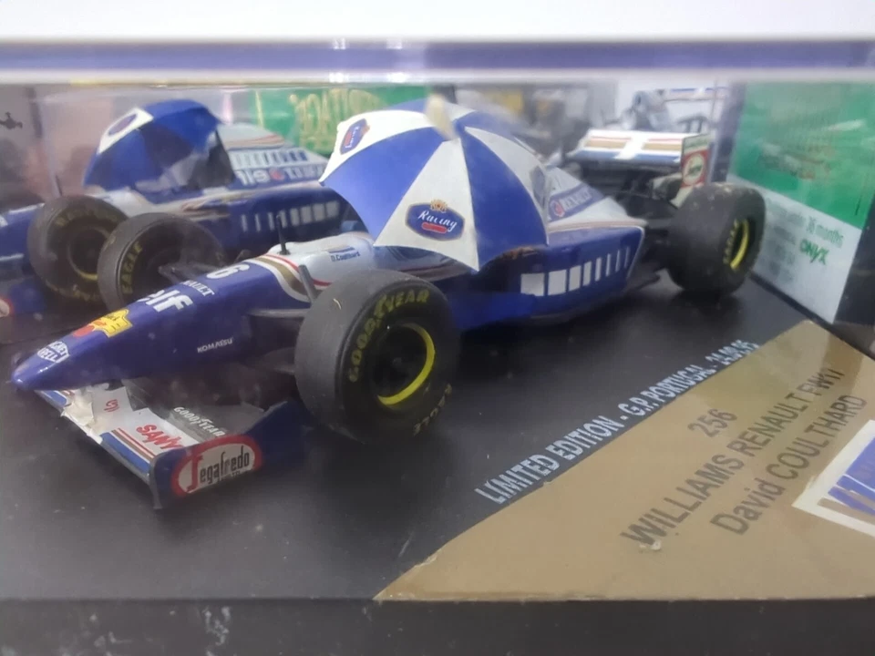 7x Onyx 1:43 Williams Renault 202B 203 210 235 256 282 X309 Diecast F1 Models - Image 3 of 4