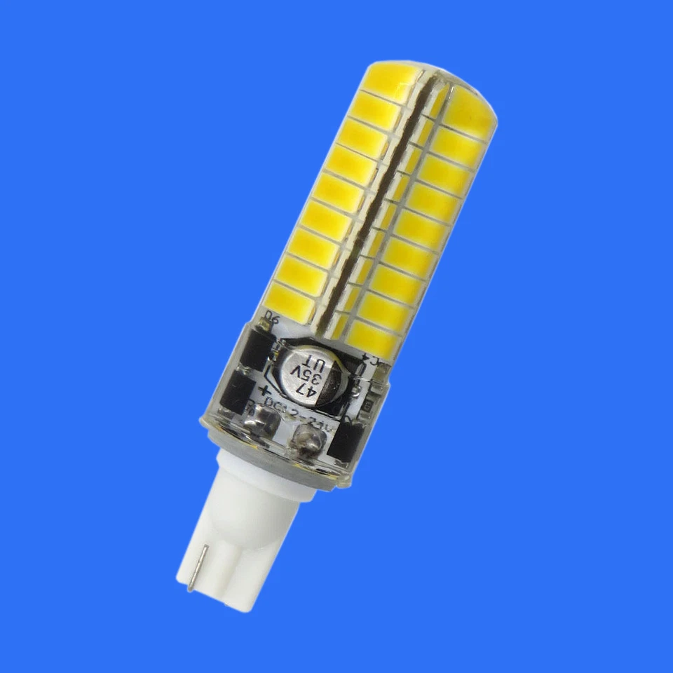 T10 921 194 W5W LED Light Bulb 72 5730SMD RV/Boat12-24V Silicone Lamp White/Warm - Image 2 of 3