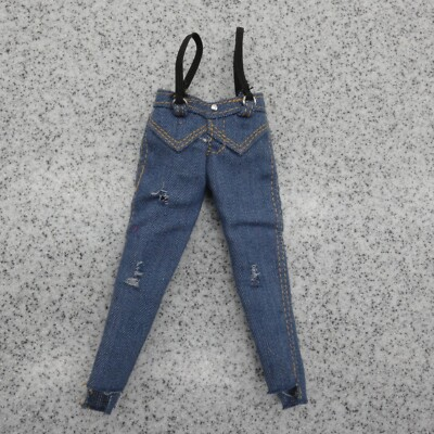 #ad Lol Surprise Omg Doll Pants Kitty K Queen Denim Like Jeans Black Suspenders MGA $3.20