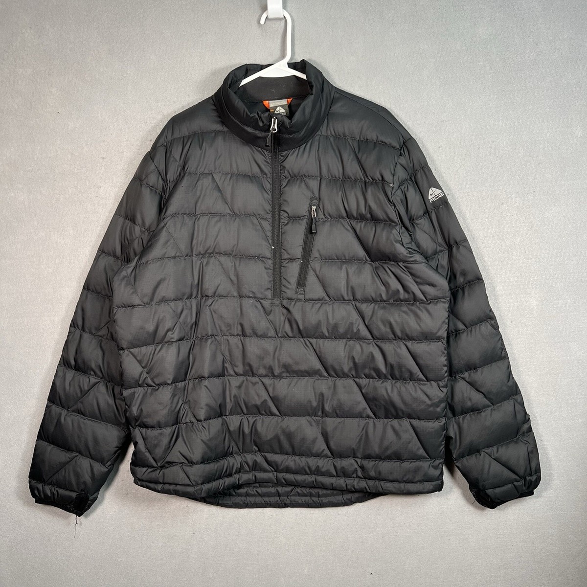 Vintage Nike ACG 1/2 Zip Puffer Jacket Adult Large Black Vintage Nike ACG 1/2 Zip Puffer Jacket Adult Large Black