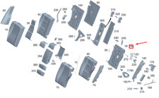 Neu MB GLE W167 R&uuml;ckenlehnen-Ausl&ouml;segriff hinten links A16792319007P82