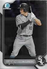 2022 BOWMAN CHROME CARD CHICAGO WHITE SOX WES KATH #BCP-204