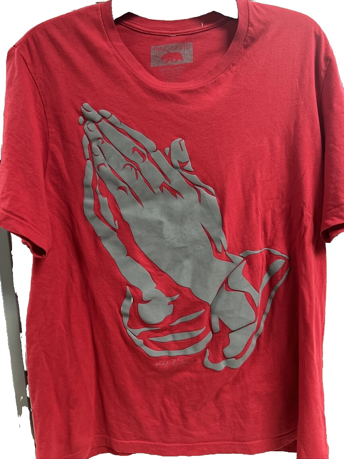 Poliéster Ring of Fire Solid Camisetas para Hombres