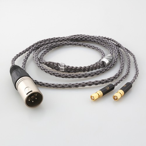 Silver Plated Replacement Cable For HiFiMan HE400 HE5 HE6 HE300 HE4 HE500 HE6 - Picture 35 of 38